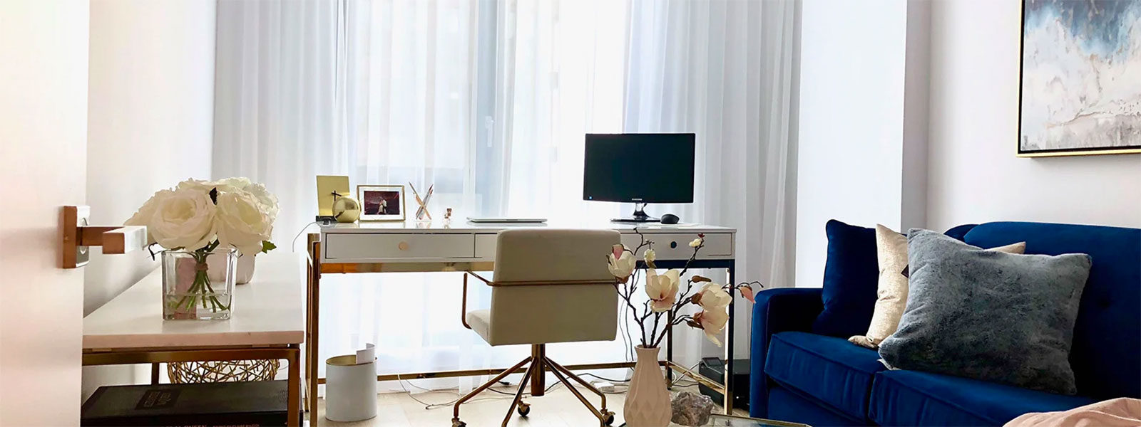 6 office designer-approved tips for a productive WFH space